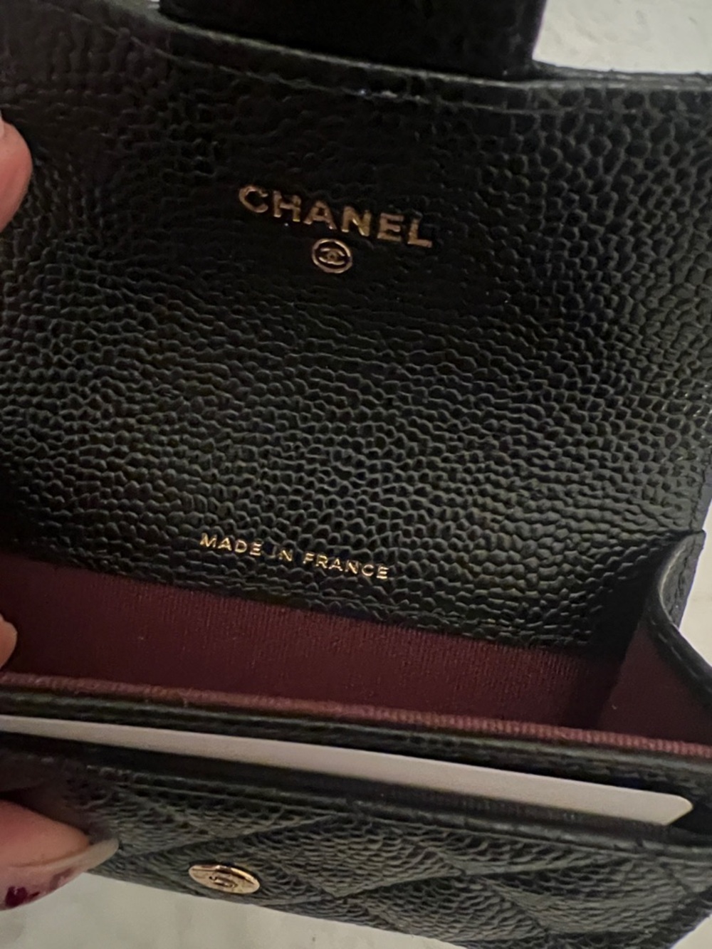CHANEL Classic Flap Card Holder/caviar leather and gold hardware - Picture 2 of 6